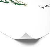 Rode papaver August Geboortebloem Verjaardag Kaart Foto Afdruk (Hoek)