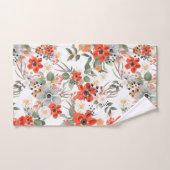 Rode papaver bad handdoek (Handdoek)