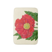 Rode papaver badmat (Voorkant Verticaal)