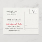 rode papaver, behalve de data aankondigingskaart (Achterkant)