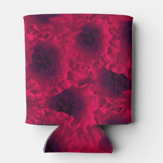 Rode papaver blikjeskoeler (Achterkant)