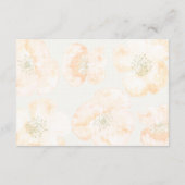 rode papaver bloemenbruiloft informatiekaartje (Achterkant)