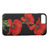 Rode papaver  botanisch Case-Mate iPhone case (Achterkant (Horizontaal))