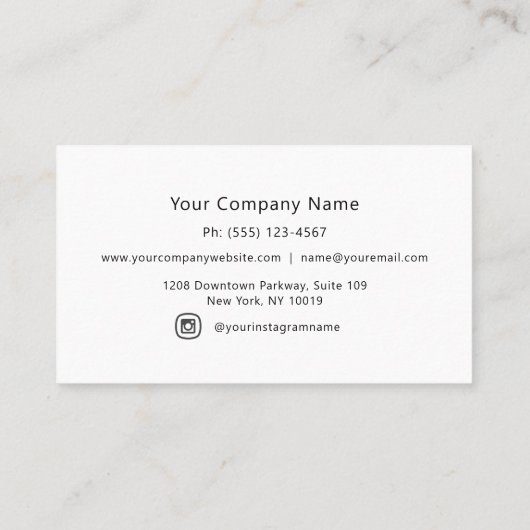 rode papaver botanisch visitekaartje (Achterkant)