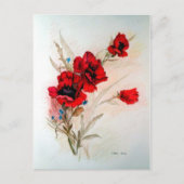 Rode papaver briefkaart (Voorkant)