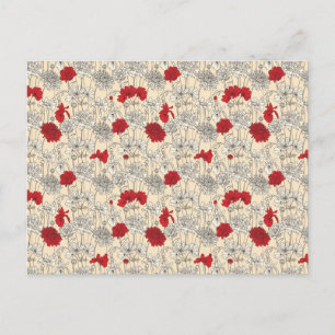 Rode papaver briefkaart