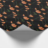 Rode papaver cadeaupapier (Hoek)