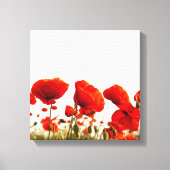 Rode papaver canvas afdruk (Voorkant)