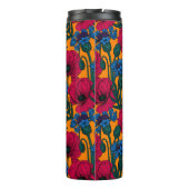 Rode papaver en blauwe cornbloemen thermosbeker (Achterkant)