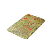 Rode papaver en wilde bloemen badmat (Gekanteld)