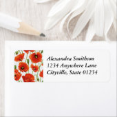 Rode papaver etiket (Insitu)