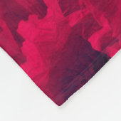 Rode papaver fleece deken (Hoek)