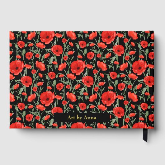 Rode papaver gastenboek (Achterkant)