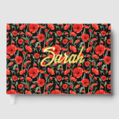 Rode papaver gastenboek (Voorkant)