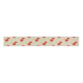 Rode papaver grosgrain lint (Voorkant)