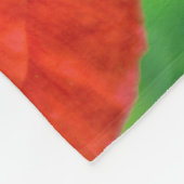 Rode papaver in de Sunshine Foto Fleece Deken (Hoek)