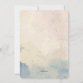 Rode papaver in de uitnodiging van Mason Jar (Achterkant)