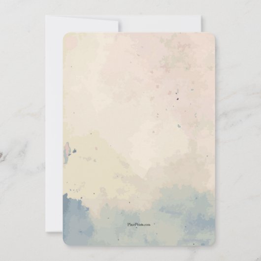 Rode papaver in de uitnodiging van Mason Jar (Achterkant)