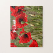 Rode papaver in Polen Legpuzzel (Verticaal)