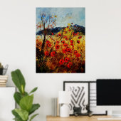 Rode papaver in Provence 450108 Poster (Thuiskantoor)
