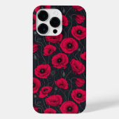 Rode papaver iPhone hoesje (Achterkant)