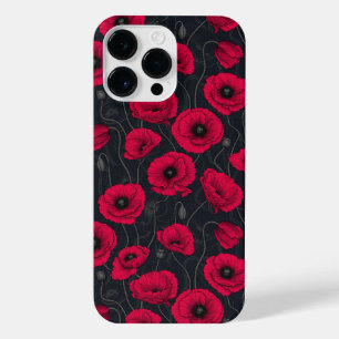 Rode papaver iPhone 14 pro max hoesje