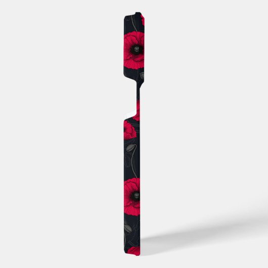 Rode papaver iPhone hoesje (Rechterkant)