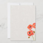 Rode papaver kaart (Achterkant)