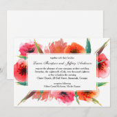 Rode papaver kaart (Voorkant / Achterkant)