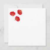 Rode papaver kaart (Achterkant)