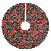 Rode papaver kerstboom rok (Voorkant)