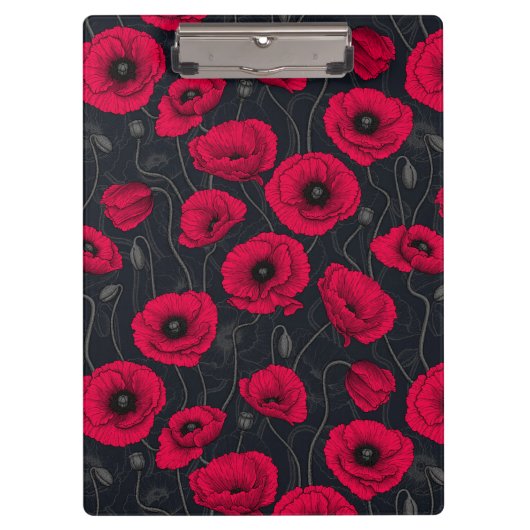 Rode papaver klembord (Voorkant)