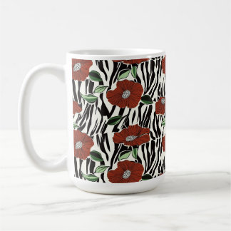 Rode papaver koffiemok