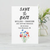 Rode papaver Kornbloemen Kaart (Staand voorkant)