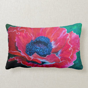 Rode Papaver Kussen