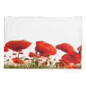 Rode papaver kussensloop (Achterkant)