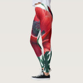 rode papaver leggings (Links)