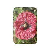 rode papaver Macro Bath Mat (Voorkant Verticaal)