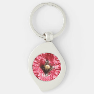 rode papaver Macro-Sleutelhanger Sleutelhanger