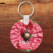 rode papaver Macro-Sleutelhanger Sleutelhanger (Voorkant)