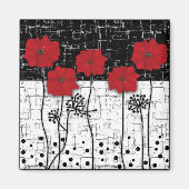 Rode papaver magneet (Voorkant)