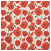 Rode papaver met Lady Bugs Stof (Swatch)