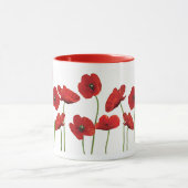 Rode papaver mok (Midden)