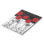 Rode papaver notitieblok (Linkerzijde)