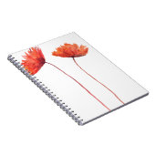 Rode papaver notitieboek (Rechterzijde)