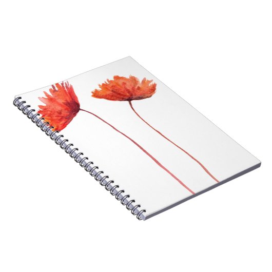 Rode papaver notitieboek (Rechterzijde)