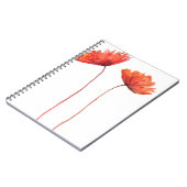 Rode papaver notitieboek (Linkerzijde)