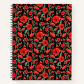 Rode papaver notitieboek (Voorkant)