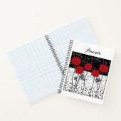 Rode papaver notitieboek (Binnen)