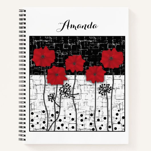 Rode papaver notitieboek (Voorkant)